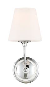 Libby Langdon for Crystorama Sylvan 1 Light Black Forged Sconce 2441-OP-BF