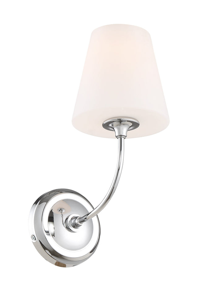 Libby Langdon for Crystorama Sylvan 1 Light Black Forged Sconce 2441-OP-BF