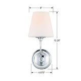 Libby Langdon for Crystorama Sylvan 1 Light Black Forged Sconce 2441-OP-BF