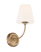 Libby Langdon for Crystorama Sylvan 1 Light Black Forged Sconce 2441-OP-BF