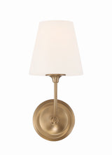 Libby Langdon for Crystorama Sylvan 1 Light Black Forged Sconce 2441-OP-BF