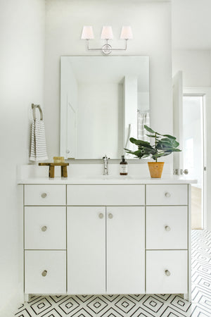 Libby Langdon for Crystorama Sylvan 3 Light Black Forged Bathroom Vanity 2443-OP-BF