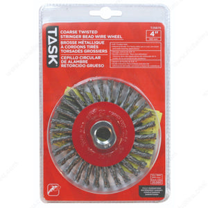 Task T25675 Steel Industrial Twisted Stringer Wheel for Angle Grinders