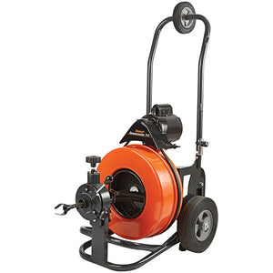 General Wire P-T4-C Sewerooter T-4 Package w/ Power Cable Feed, Guide Tube, 100EM3A (100' x 9/16") Cable, EJCS Cutter Set
