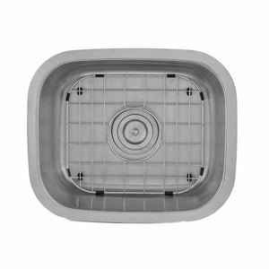 DAX Stainless Steel Single Bowl Undermount Kitchen Sink, Brushed Stainless Steel DAX-1815