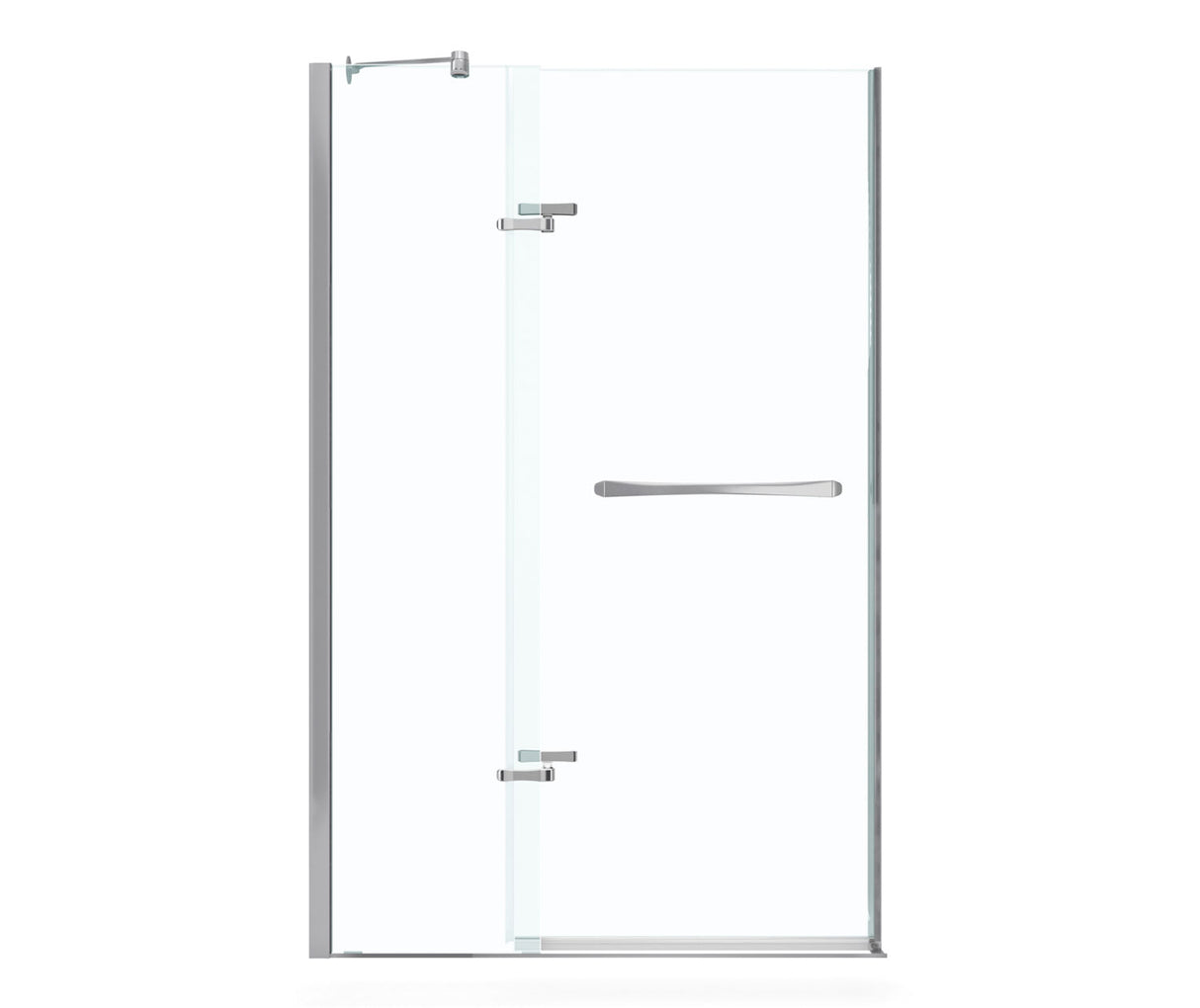 MAAX 136671-900-084-000 Reveal 71 44-47 x 71 ½ in. 8mm Pivot Shower Door for Alcove Installation with Clear glass in Chrome