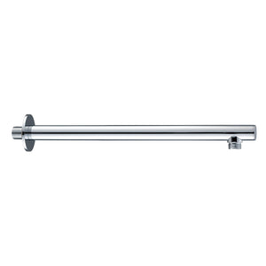 DAX Brass Round Shower Arm, 15", Chrome DAX-1053-365-CR
