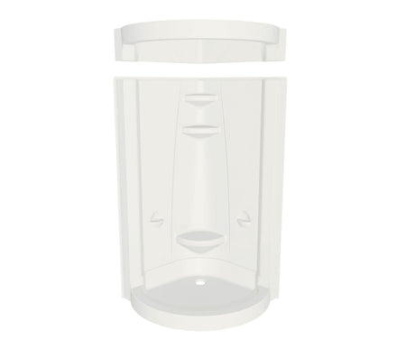 MAAX 102996-S-000-001- Freestyle 37 Round 37 x 37 Acrylic Corner Center Drain Two-Piece Shower in White