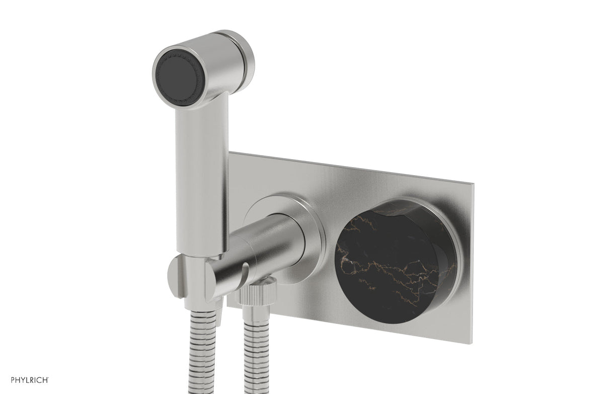 Phylrich 250-66-26DX030 CIRC - Wall Mounted Bidet, Marble Handle 250-66 - Satin Chrome