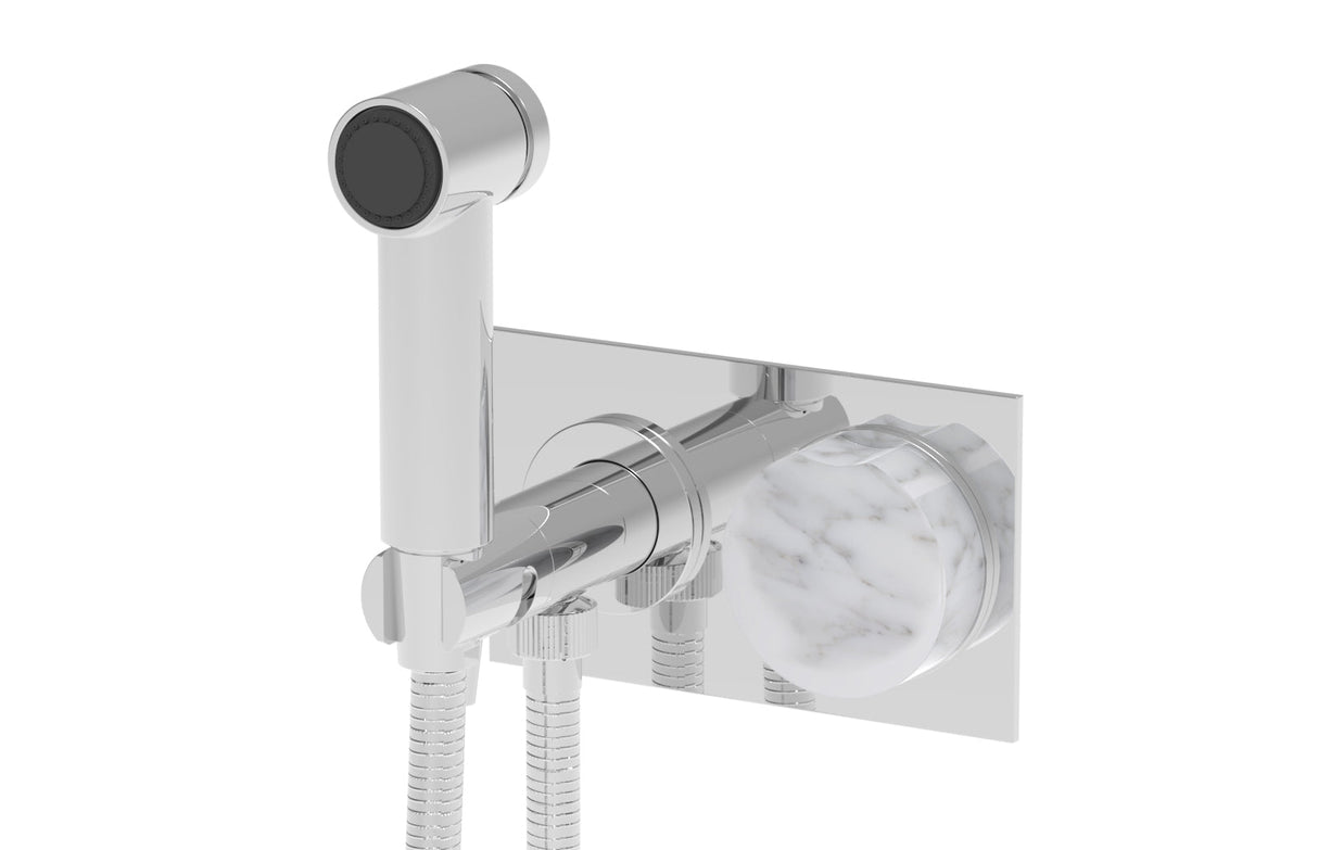 Phylrich 250-66-026X031 CIRC - Wall Mounted Bidet, Marble Handle 250-66