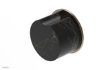 Phylrich 250-90-047X030 CIRC Cabinet Knob - Black Marble 250-90 - Antique Brass