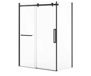MAAX 134953-900-340-000 Halo Pro 60 x 32 x 78 3/4 in. 8mm Sliding Shower Door with Towel Bar for Corner Installation with Clear glass in Matte Black