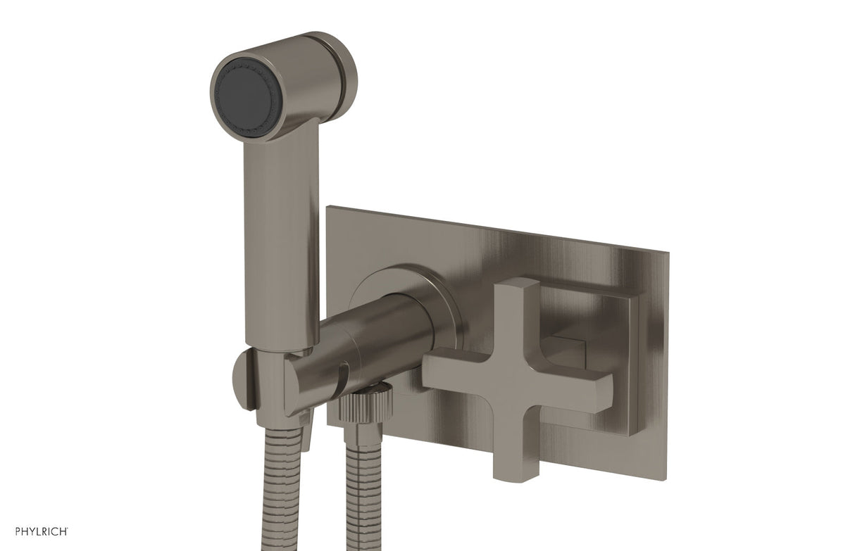 Phylrich 255-64-15A CROI - Wall Mounted Bidet - Cross Handle 255-64 - Pewter