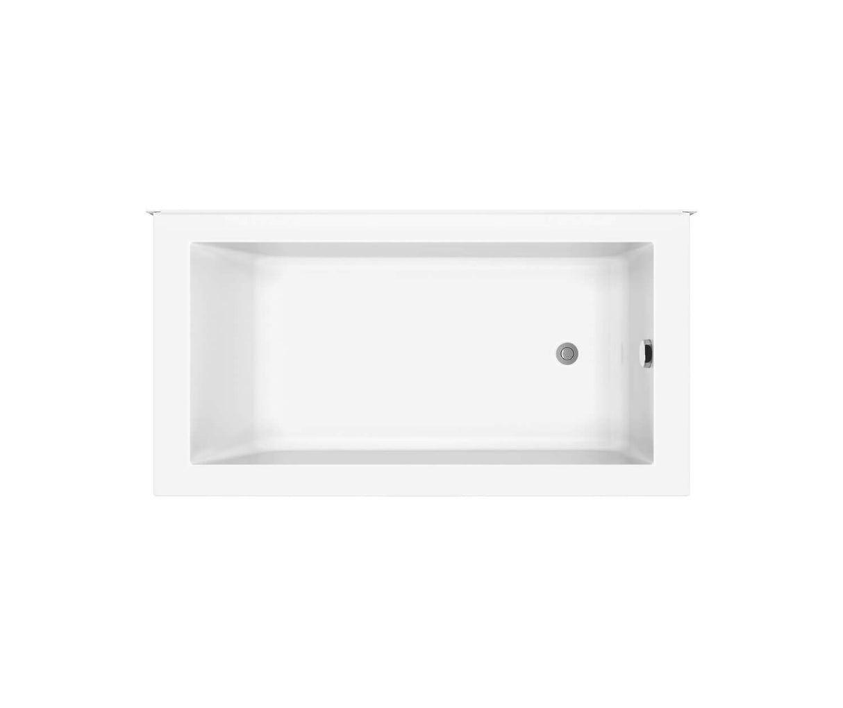 MAAX 410011-000-001-103 ModulR 6032 (Without Armrests) Acrylic Corner Left Right-Hand Drain Bathtub in White