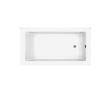MAAX 410011-000-001-103 ModulR 6032 (Without Armrests) Acrylic Corner Left Right-Hand Drain Bathtub in White
