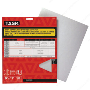 Task PSO9080 Drywall Sandpaper, Wood / Metal / Painted Surface / Plastic / Fiberglass / Drywall, 80, Medium, 4 1/4 in