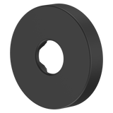 Modern Round Shower Arm Flange in Matte Black
