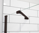 MAAX 139579-900-173-000 Reveal Sleek 71 51 ½-54 ½ x 71 ½ in. 8 mm Pivot Shower Door for Alcove Installation with Clear glass in Dark Bronze