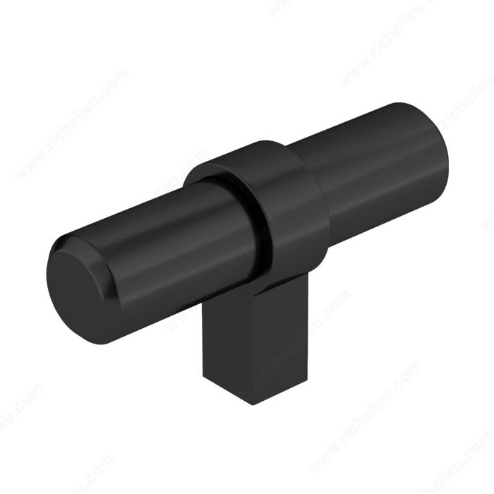 Richelieu BP501660900 Modern Metal Knob - 5016, Matte Black