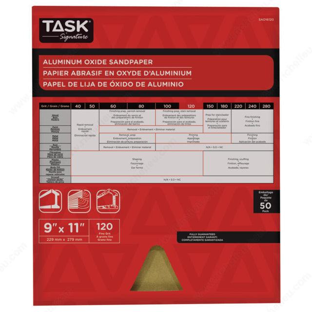 Task Signature SAO16280 Task Signature Aluminum Oxide Sandpaper, 280, Very Fine