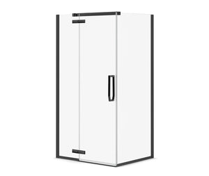 MAAX 139330-900-340-000 Davana Rectangular 42 x 34 x 75 in. 8mm Pivot Shower Door for Corner Installation with Clear glass in Matte Black