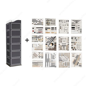 Richelieu DECOKITMIX3 Inspiration Board Collection - 1 4-Sided Tower with 16 Best-Selling Boards - DECOKITMIX3