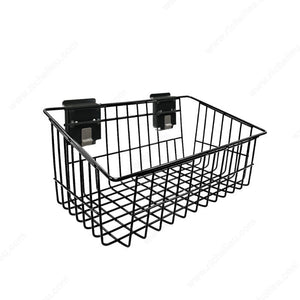 Onward 29107BC Wire Basket for Slatwall, 14 3/4 in, 6 in
