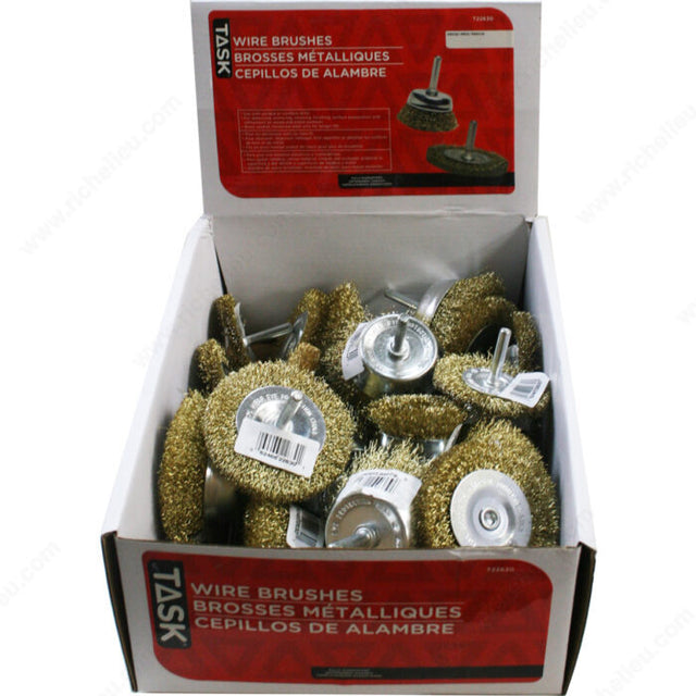 Task T22630 Assorted Wire Wheels & Cup Brushes