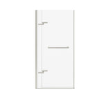 MAAX 139577-900-305-000 Reveal Sleek 71 41 ½-44 ½ x 71 ½ in. 8mm Pivot Shower Door for Alcove Installation with Clear glass in Brushed Nickel