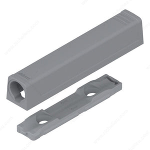 Blum 956A1201 TIP-ON for door - Straight adapter plate - Long version, Gray