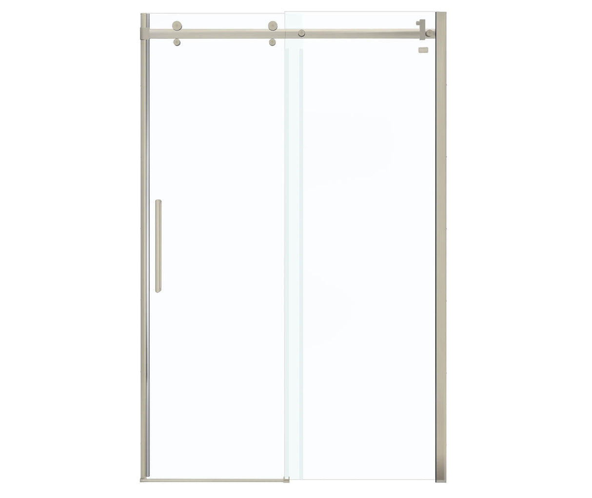 MAAX 138996-900-305-000 Halo 44 ½-47 x 78 ¾ in. 8mm Sliding Shower Door for Alcove Installation with Clear glass in Brushed Nickel
