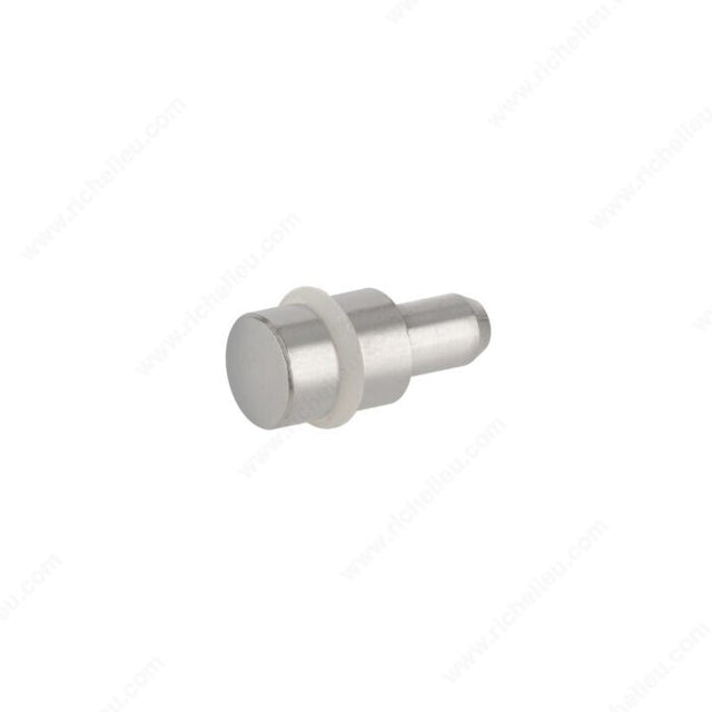 Richelieu CP58406140 Glass Shelf Pin with Rubber Ring, Clear / Chrome