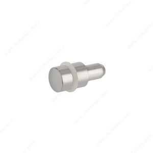 Richelieu CP58406140 Glass Shelf Pin with Rubber Ring, Clear / Chrome