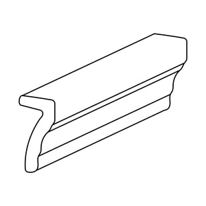 American Olean Color Complements Matte Mushroom 26SR Shelf Rail Matte Wall Tile Trim