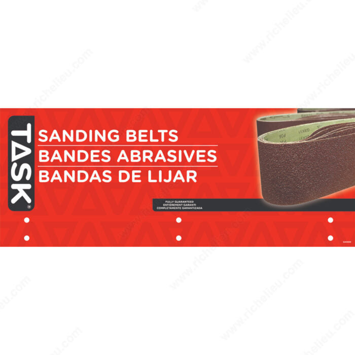 Task D45000 Display Material: Sanding Belt Display Header