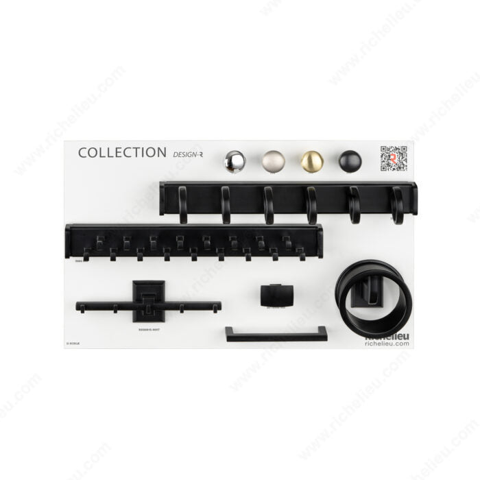 Richelieu DR3BLK Closet Accessories Display Board - Matte Black Finish