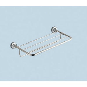 Polished Chrome Towel Shelf With Towel Bar