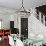 Calypso 6 Light Crystal Teardrop Polished Chrome Chandelier 275-CH