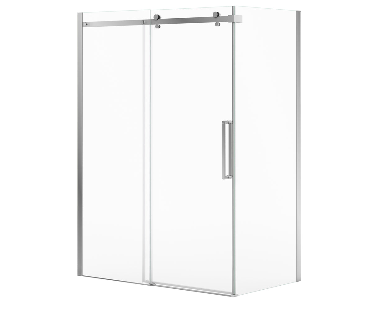 MAAX 134955-900-084-000 Halo Pro 60 x 36 x 78 3/4 in Sliding Shower Door for Corner Installation with Clear glass in Chrome