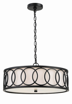 Libby Langdon for Crystorama Graham 6 Light Antique Gold Chandelier 287-GA