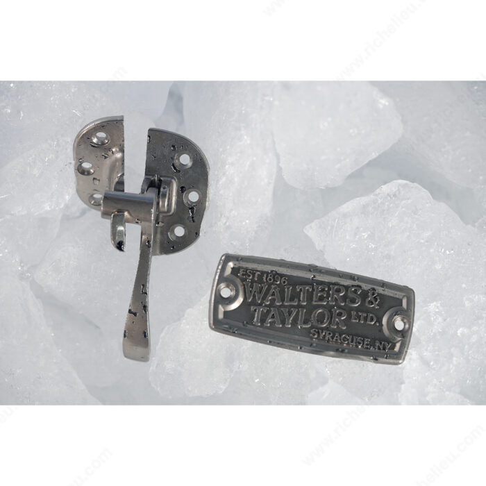 Richelieu BP857859R900 Metal Icebox Latch - Right Opening - 8578, Matte Black