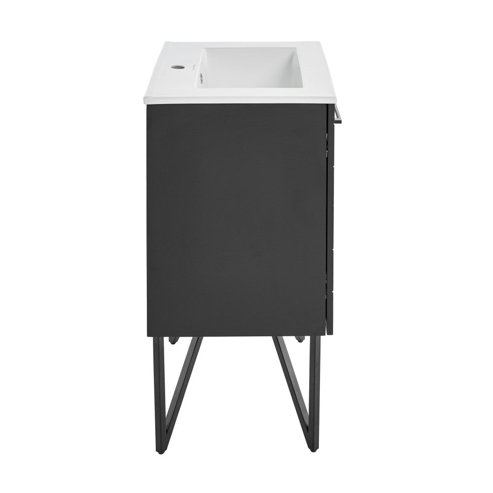 Annecy 24" Bathroom Vanity in Phantom Black