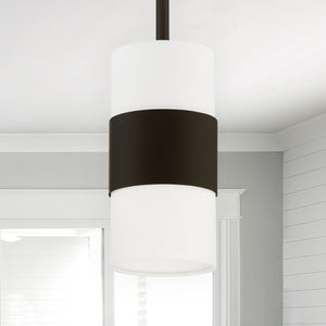 Libby Langdon for Crystorama Grayson 1 Light Dark Bronze Mini Pendant 290-DB