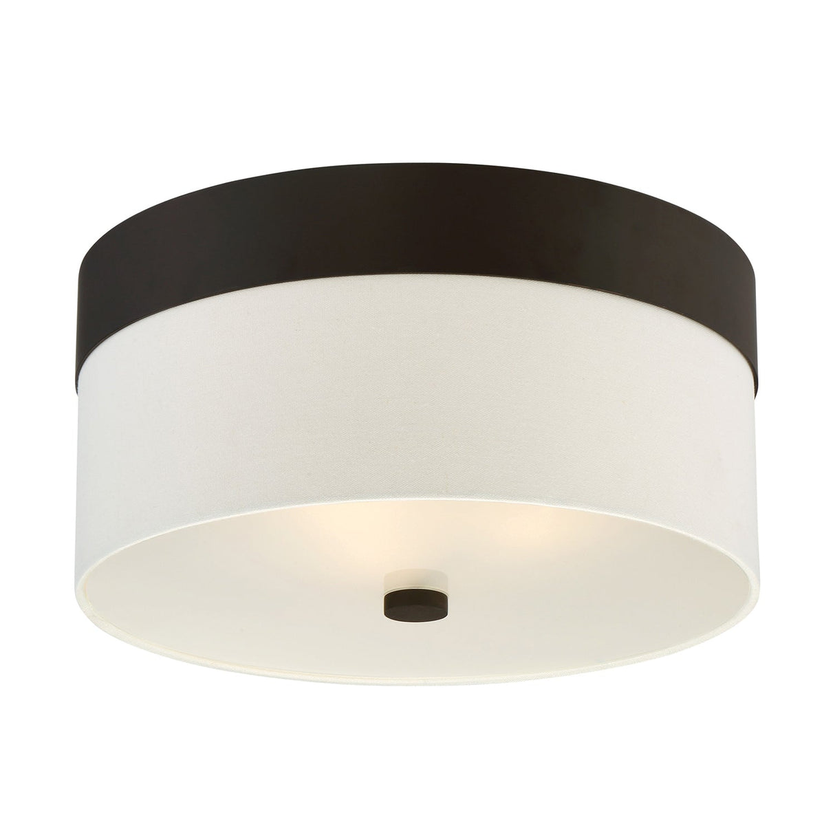 Libby Langdon for Crystorama Grayson 3 Light Dark Bronze Flush Mount 293-DB