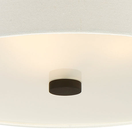 Libby Langdon for Crystorama Grayson 3 Light Dark Bronze Flush Mount 293-DB