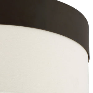 Libby Langdon for Crystorama Grayson 3 Light Dark Bronze Flush Mount 293-DB