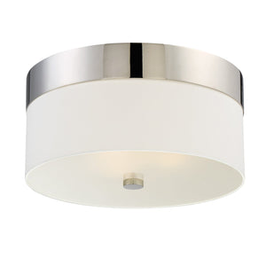 Libby Langdon for Crystorama Grayson 3 Light Dark Bronze Flush Mount 293-DB