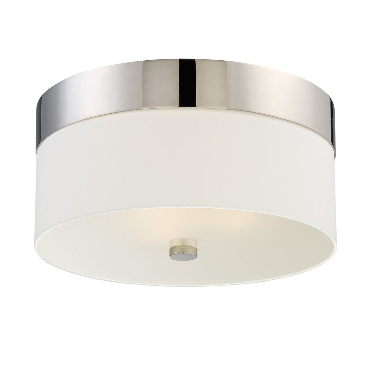 Libby Langdon for Crystorama Grayson 3 Light Polished Nickel Flush Mount 293-PN