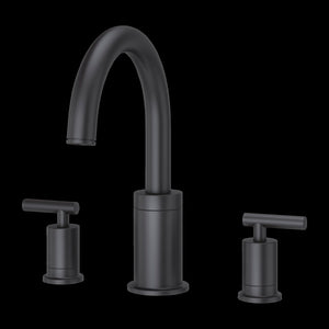 Contempra 2-Handle Roman Tub Trim Handles in Matte Black