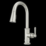 Port Haven 1-Handle Pull-Down Kitchen Faucet in Stainless Steel